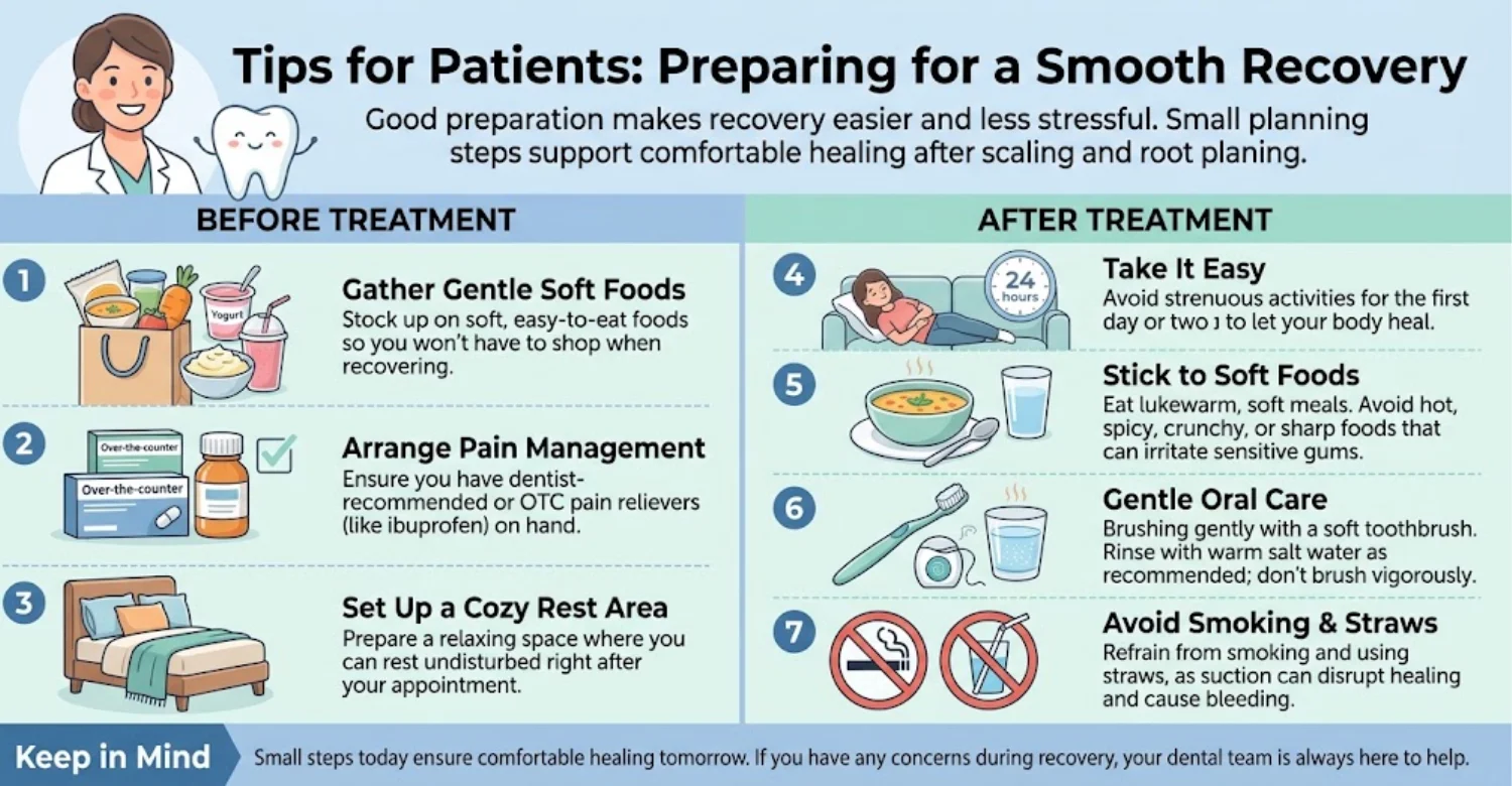 infographic healing after scaling and root planing 2